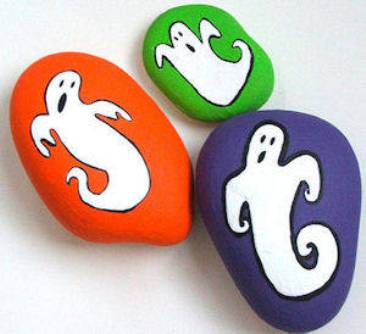 halloween rock painting design ideas