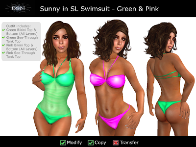 BSN Sunny in SL Swimsuit