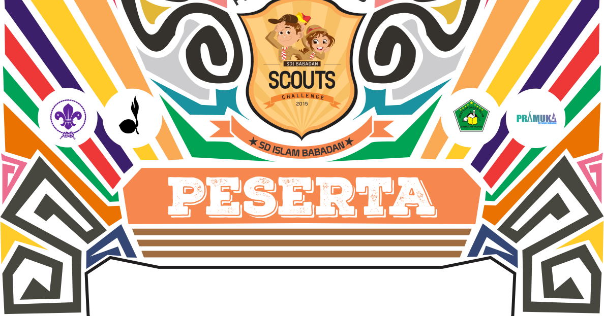 Design Tanda Peserta Perkemahan Pramuka 6