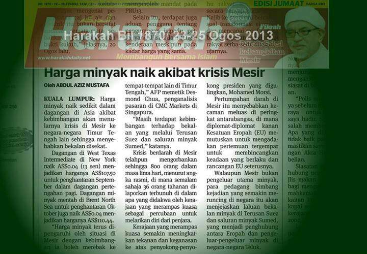 PENDEKARMELAYU PM PENTAKSUB PAS tak baca ker berita ni? Surat khabar