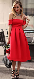 cute red dress