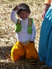 Little Uro on the floating islands.