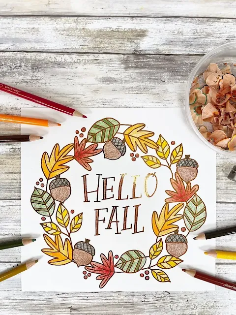 foiled fall sign