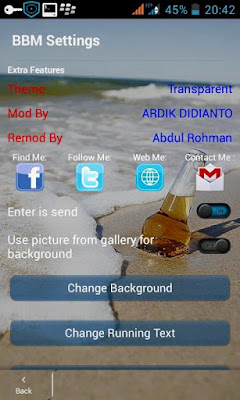 Download BBM Transparent v2.6.0.30 Untuk Android