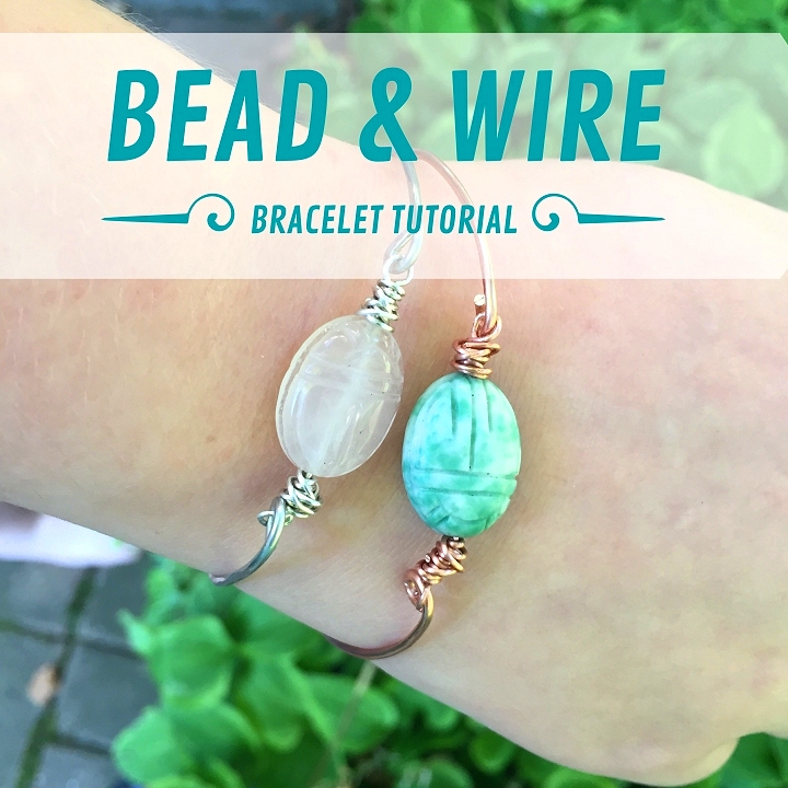 Make Memory Wire Bead Bracelets - My Bright Ideas