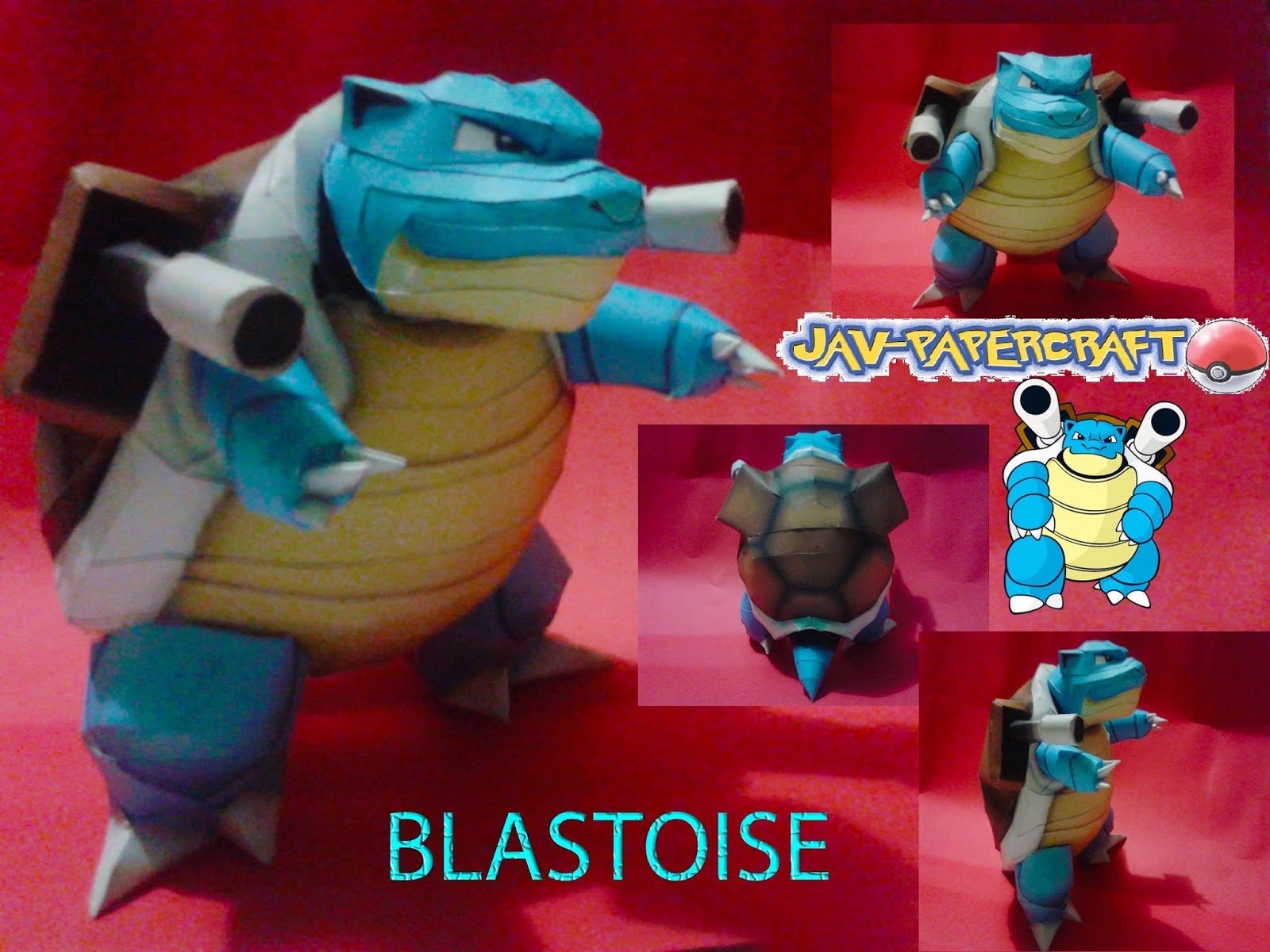 Pokemon Blastoise Paper Model
