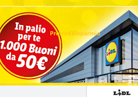 Lidl "La tua opinione conta - 2° edizione" : in paio 1.000 buoni spesa da 50 euro