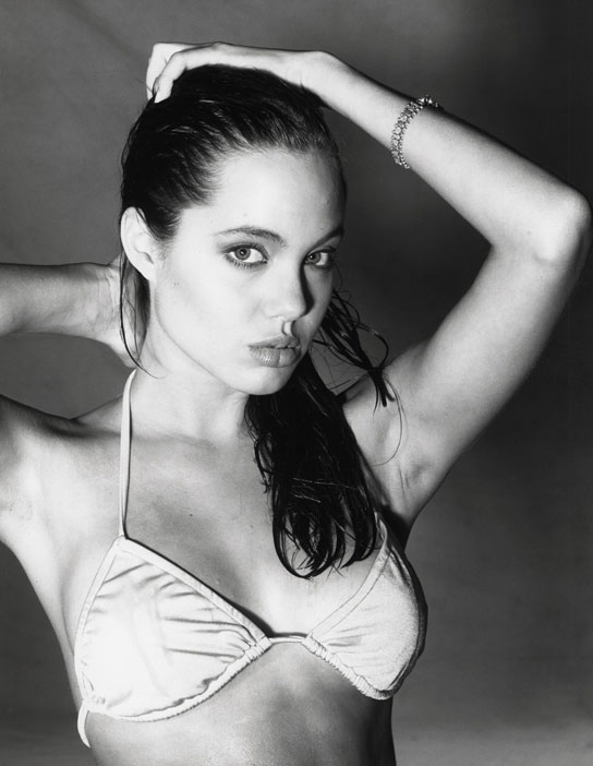 Angelina Jolie Photoshoot in Bikini at teenage