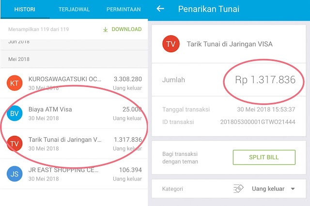 Transaksi Dan Tarik Tunai Di Atm Luar Negeri Menggunakan Jenius Kadekarini Indonesian Travel Blogger