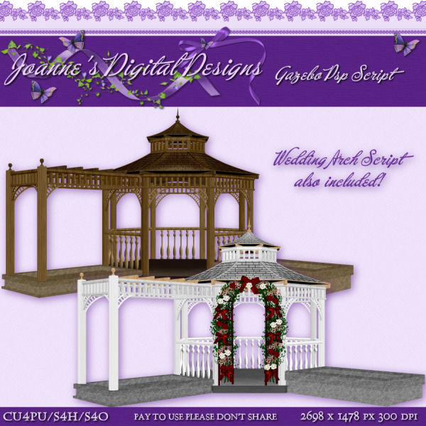 This script will make you a beautiful gazebo with many possibilities to use
