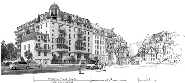 ilot rotonde éco-quartier bergère lot 20 & 21 dessin architecte SCI REPRO SETI reprographie