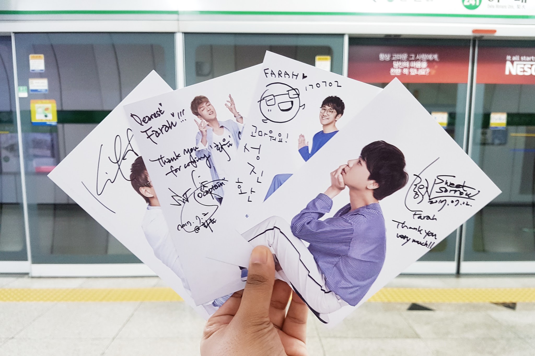Personalized Autographed Postcards from Sweet Sorrow