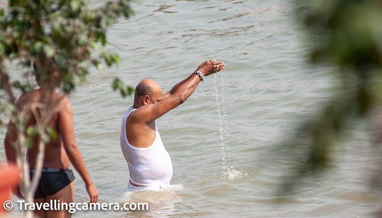 This is a very common sight around Ganges in Varanasi. As per my knowledge, this is Surya-namaskar and probably he is praying to sun right now. I can be wrong here. Keeping all it aside, Varanasi is full of faith. You will see plenty ofThis is a very common sight around Ganges in Varanasi. As per my knowledge, this is Surya-namaskar and probably he is praying to sun right now. I can be wrong here. Keeping all it aside, Varanasi is full of faith. You will see plenty of activities which just highlight the 'Faith'. activities which just highlight the 'Faith'.