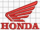 Contoh desain bordir komputer logo honda