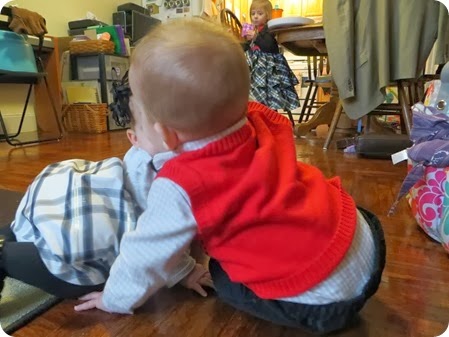 Kids Dressed in Christmas Outfits