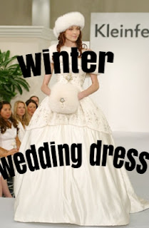     Winter wedding dress two-piece
