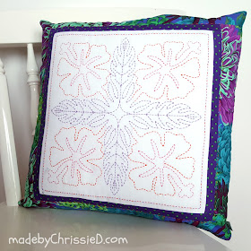 Blousy Blooms Pillow Cushion tute by www.madebyChrissieD.com