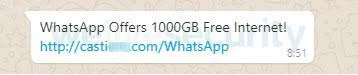engaño que utiliza WhatsApp