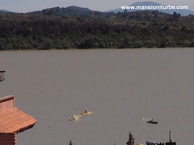 Panoramic view of Lake Patzcuaro from Janitzio Island