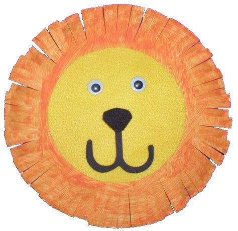 Lion Paper Plate Craft 2