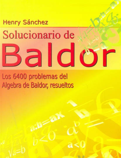 Solucionario Algebra De Baldor Pdf