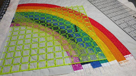 Bundle of Joy rainbow NICU baby quilt