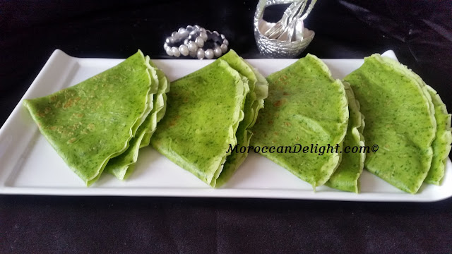  Spinach crepes