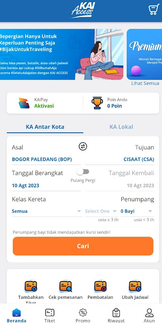 cara membeli tiket kereta api sukabumi bogor online