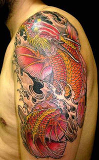 A Man with Left Arm Dragon Tattoo Design