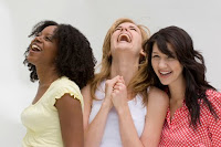 laughing women friendship greetings