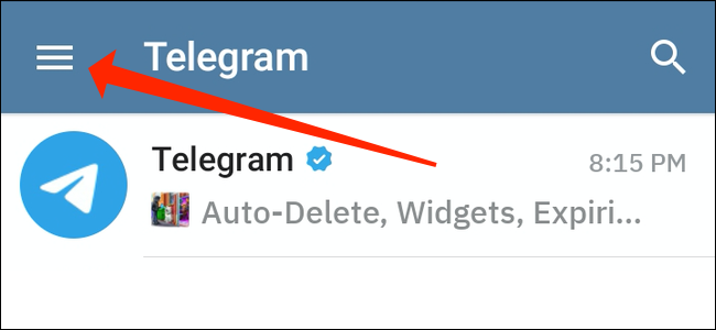 كيفية الوصول إلى إعدادات Telegram على Android