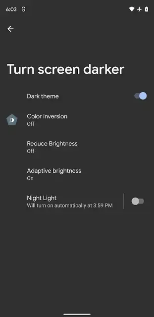 Dark Theme Android 12