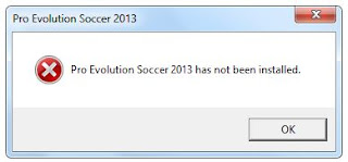 Cara Mengatasi "Pro Evolution Soccer 2013 has not been installed"