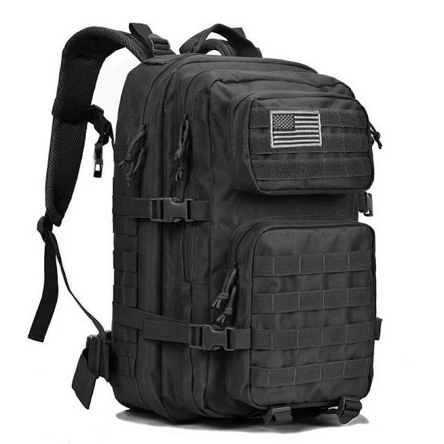 Military Tactical Backpack Large Army 3 Day Assault Pack Molle Bug Out Bag Backpacks Rucksacks for Outdoor Hiking Camping Trekking Hunting Black