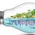 3d World Inside bulb photoshop effect