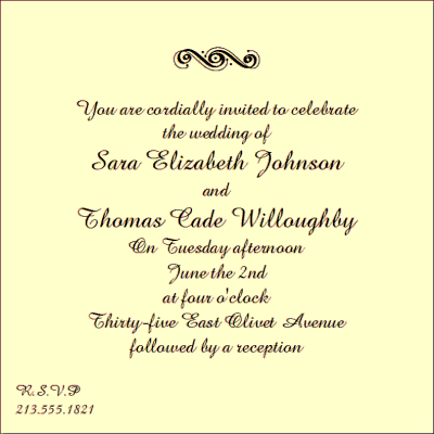 Invitations Templates Free on Free Wedding Invitation Wording Templates 1 Jpg