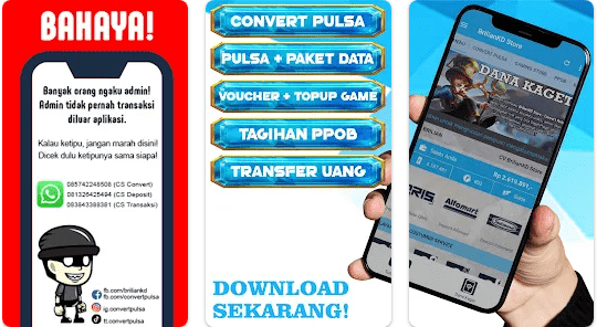 BrilianKD Store - Aplikasi Convert Pulsa Jadi Uang