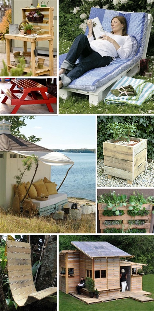 DIY Pallets of Wood : 30 Plans and Projects | Pallet Furniture Ideas