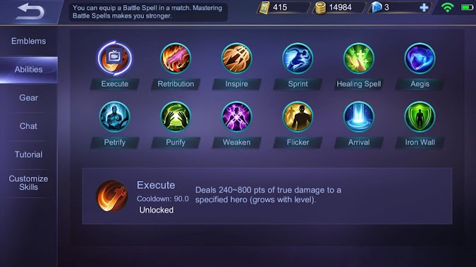 5 Battle Spell di Mobile Legends Yang Sering Digunakan