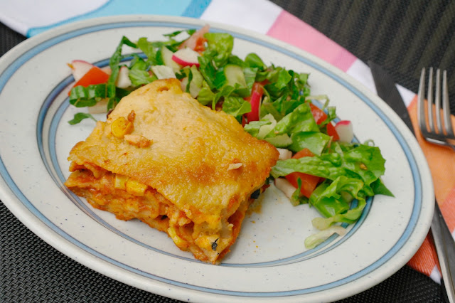 vegetarisk lasagne med bönor