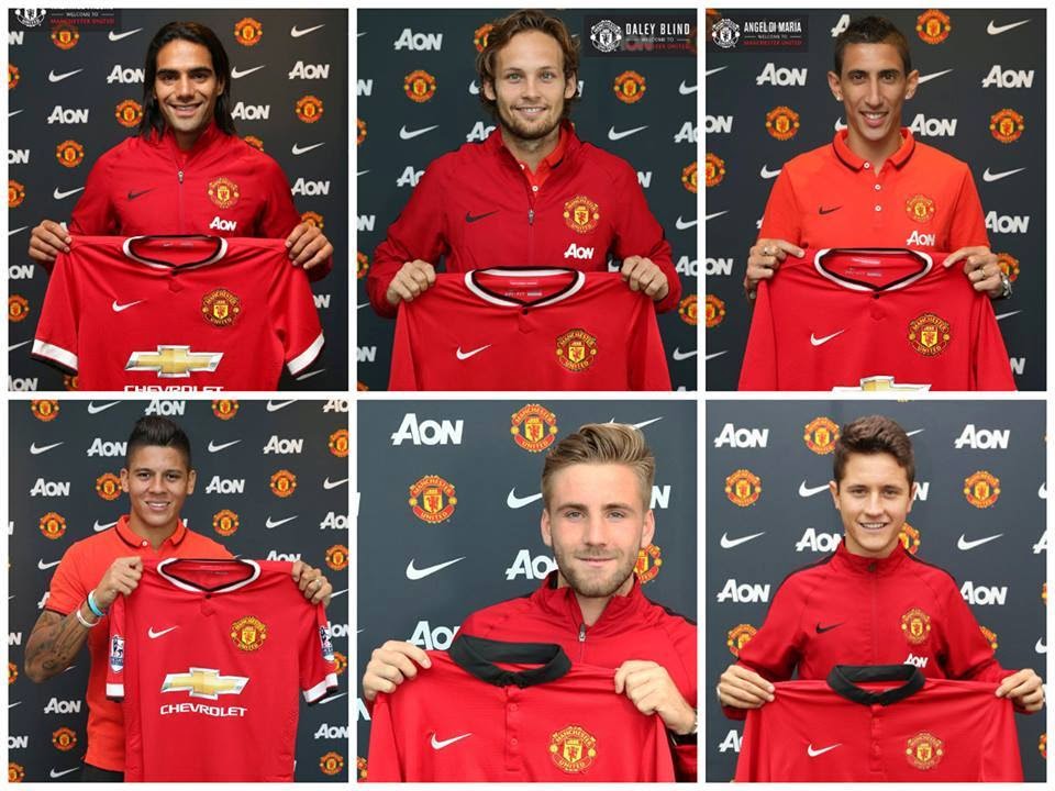 Manchester United recruits during the transfer window in 2014