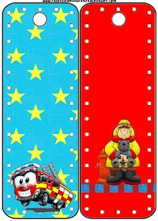 Fireman Themed Party, Free Printable Bookmarks.
