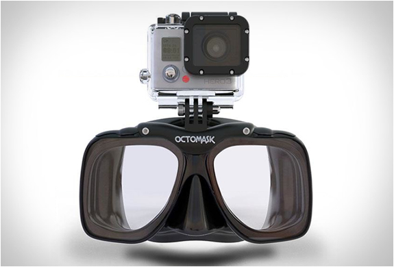 Octomask | GoPro | Octomask price $79.99 Octomask features a built in GoPro Camera mount allowing you to shoot hands-free video whilst diving or snorkeling. Simply attach any version of the GoPro