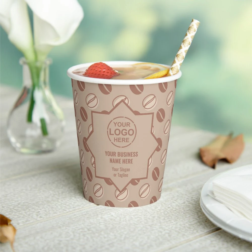 Coffee Shop Promotional QR Code Paper Cups