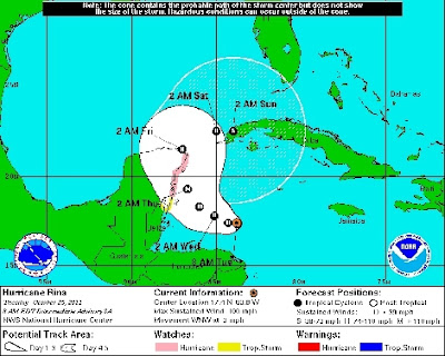 Rina hurricane news