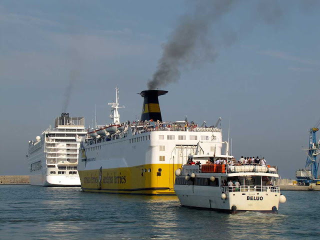 MSC Sinfonia, Corsica Marina II and Beluo