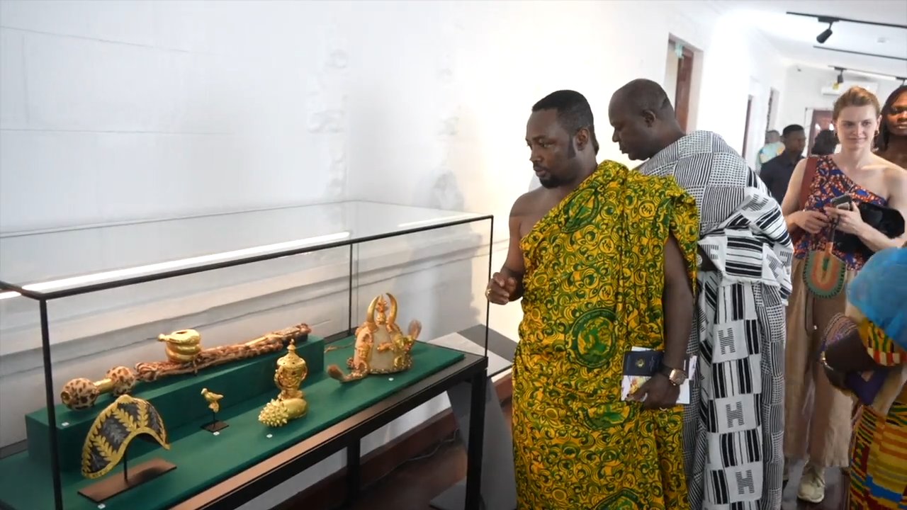 "Artefacts stolen from Asante King during the 19fh century returned to Ghana where they belong"