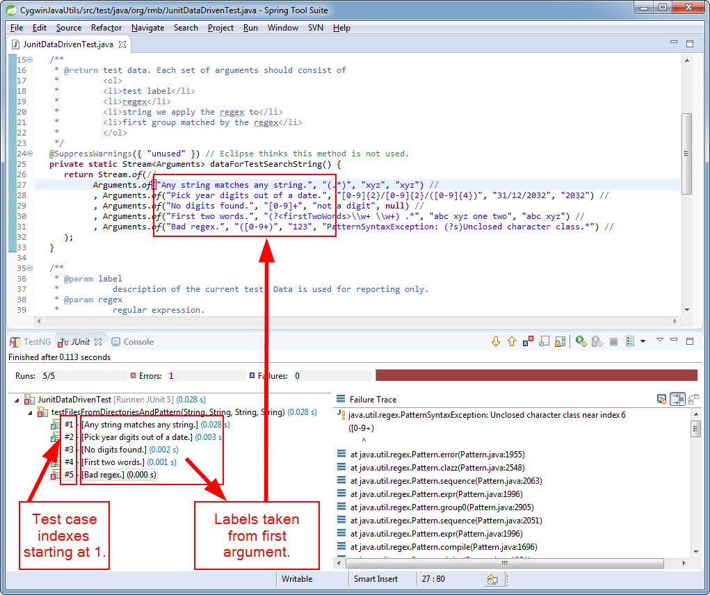 Rob on Programming: Data driven tests in JUnit 5 with ...
