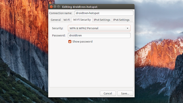Cara Membuat Personal Hotspot di Ubuntu 14.04 LTS 