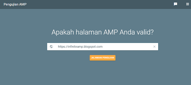Cara cek valid blog AMP atau Non-AMP